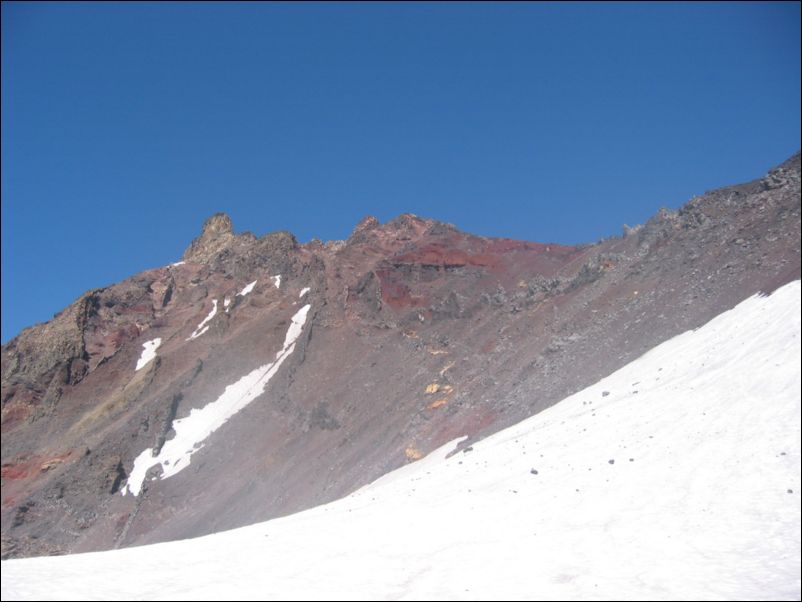 2005-07-30 Sisters (19) Look back at North and it loose talus west side